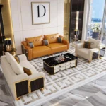 طقم كنب مكتبي جلد