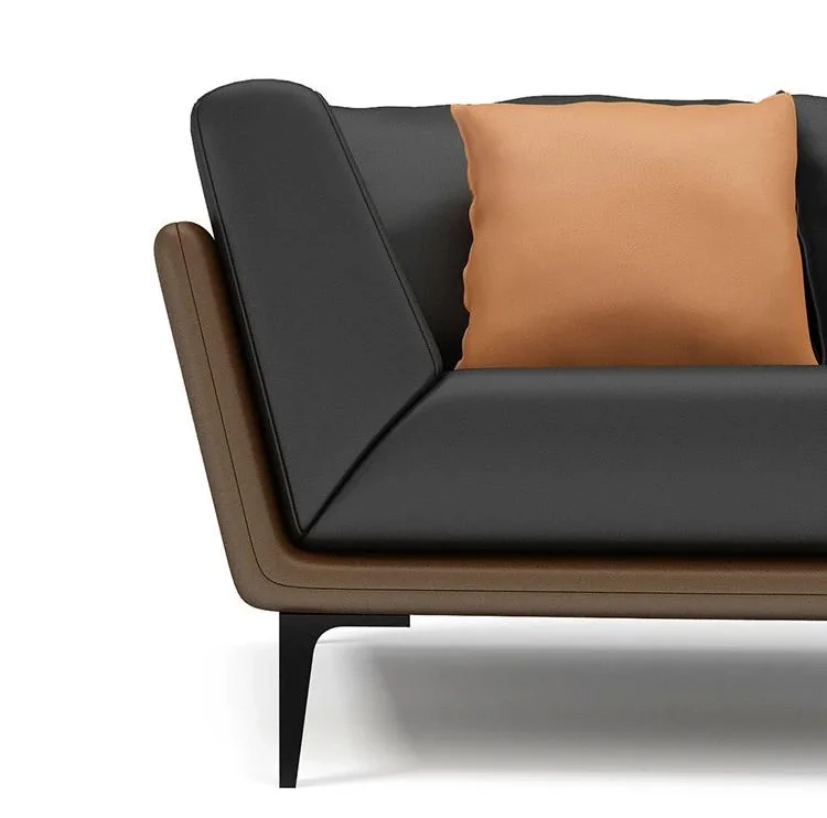 طقم كنب جلد مكتبي