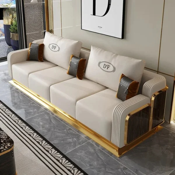 طقم كنب مكتبي جلد