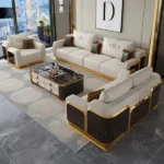 طقم كنب مكتبي جلد