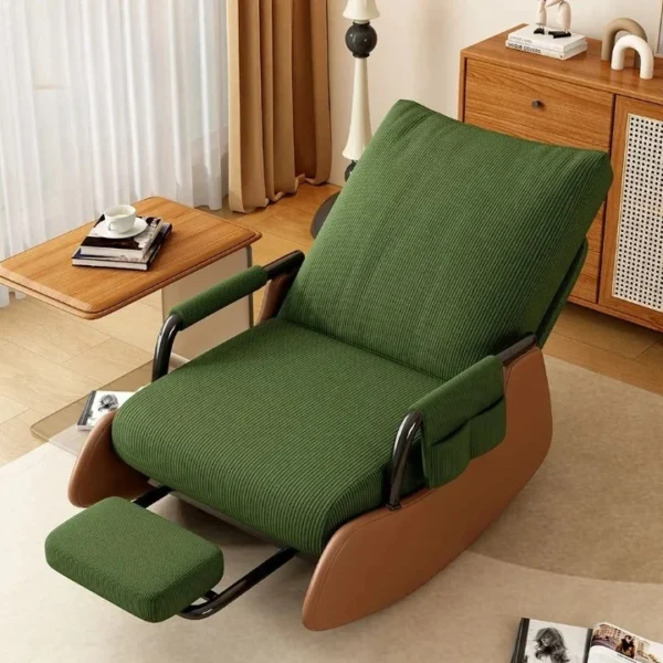 كرسي هزاز استرخاء مع مسند للقدم