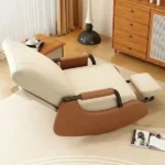 كرسي هزاز استرخاء مع مسند للقدم