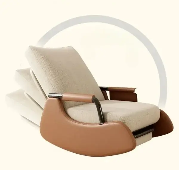 كرسي هزاز استرخاء مع مسند للقدم