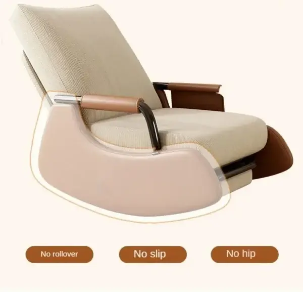 كرسي هزاز استرخاء مع مسند للقدم