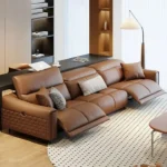 كنب صاله مريح مع مسند للقدم