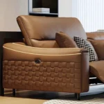 كنب صاله مريح مع مسند للقدم