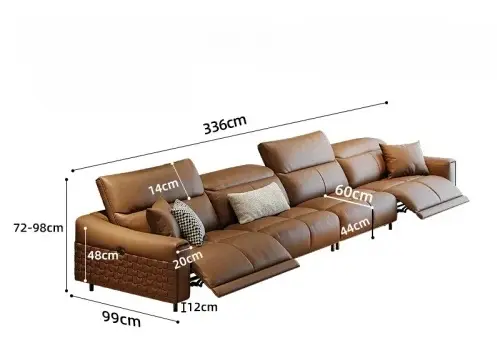 كنب صاله مريح مع مسند للقدم