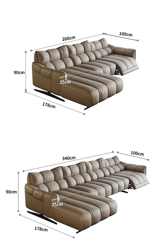 كنب استرخاء متعدد الاختيارات الفخمة