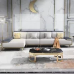 كنب صاله حرف ال​ بتصميم فاخر