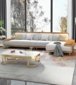 كنب صاله حرف ال​ بتصميم فاخر