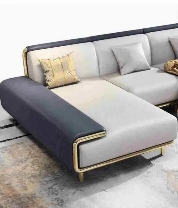 كنب صاله حرف ال​ بتصميم فاخر