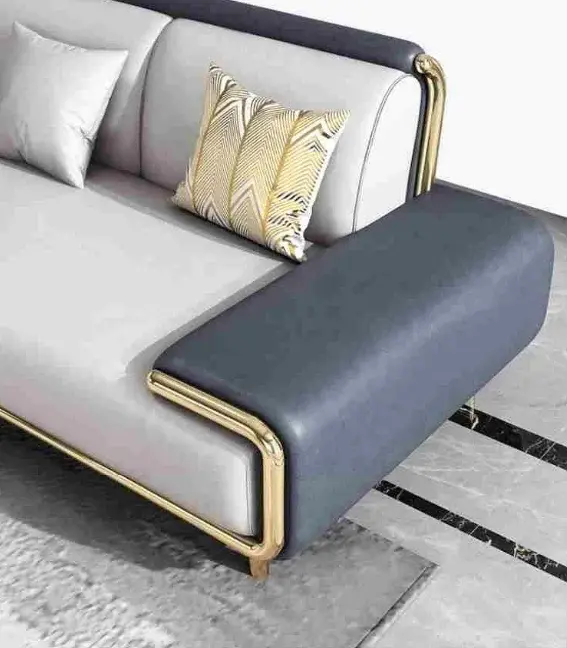 كنب صاله حرف ال​ بتصميم فاخر