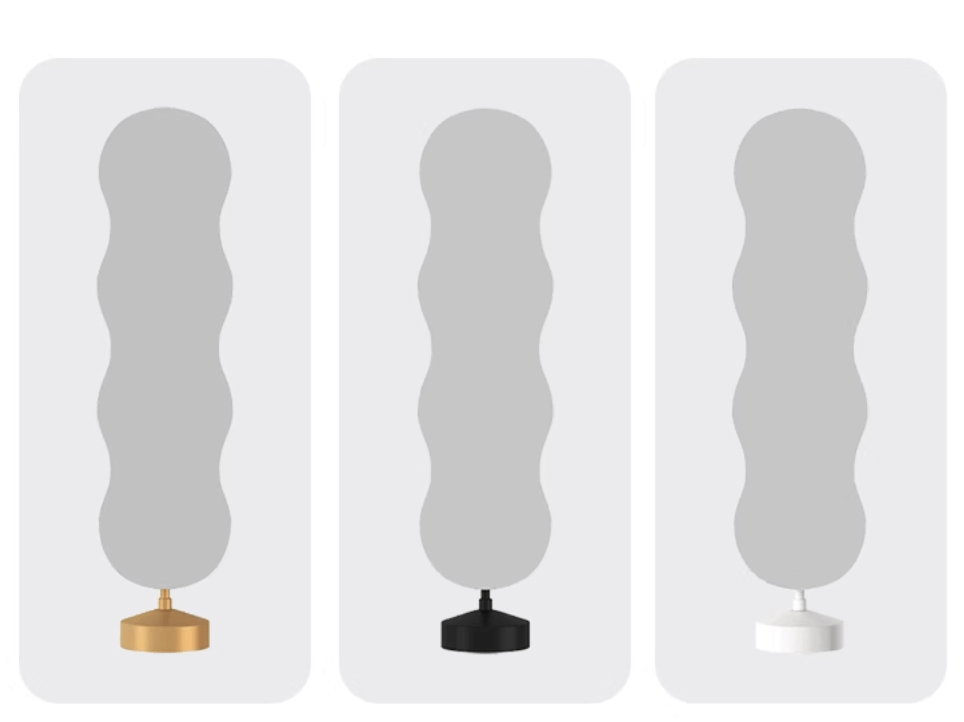 مرايا طويله مودرن بتصميم مموج