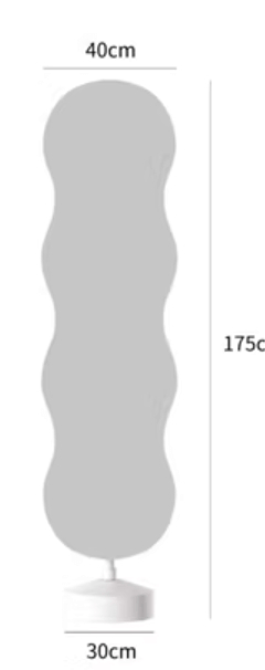 مرايا طويله مودرن بتصميم مموج