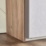 خزانة ملابس انزلاقية ببابين مع أدراج