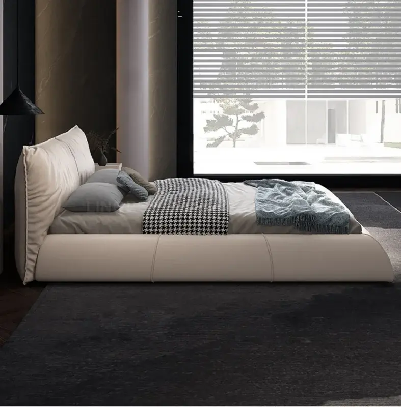 سرير جلد مودرن