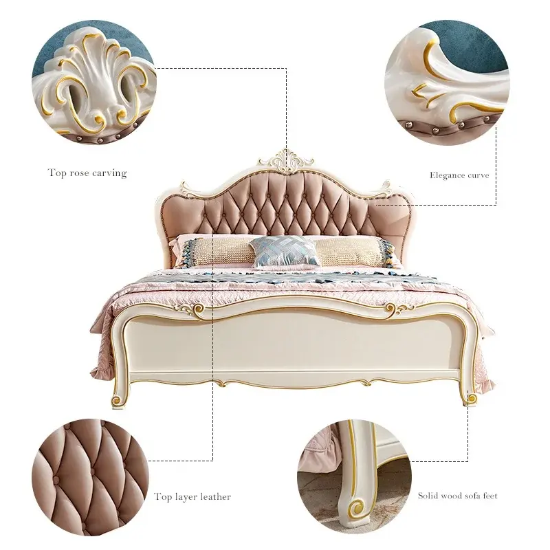 سرير خشب فخم