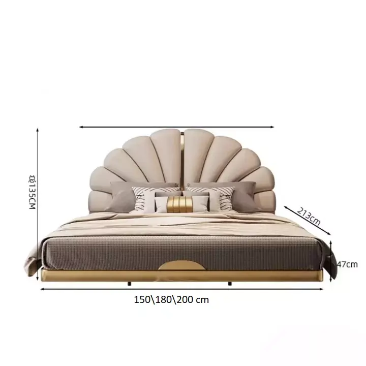 سرير غرفة نوم فاخر وأنيق