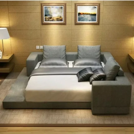 سرير بتصميم ارضي مختلف و مميز