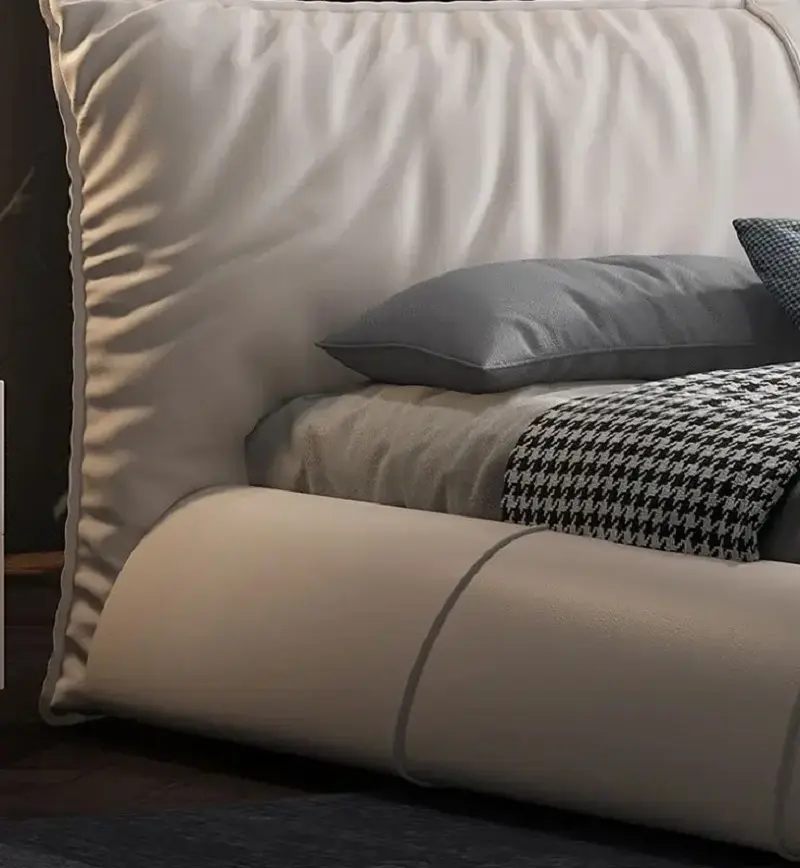 سرير جلد مودرن