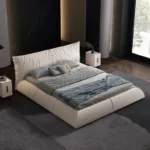 سرير جلد مودرن