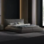 سرير جلد مودرن