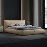 سرير جلد مودرن