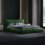 سرير جلد مودرن