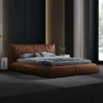 سرير جلد مودرن