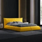 سرير جلد مودرن