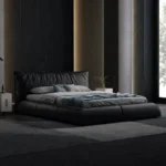 سرير جلد مودرن