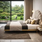 سرير غرفة نوم فاخر وأنيق