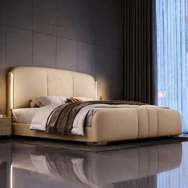 سرير غرفة نوم من تصميم فاخر