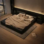 سرير غرفة نوم ارضي بتصميم مميز