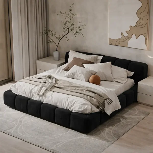 سرير نوم على تصميم أرضي