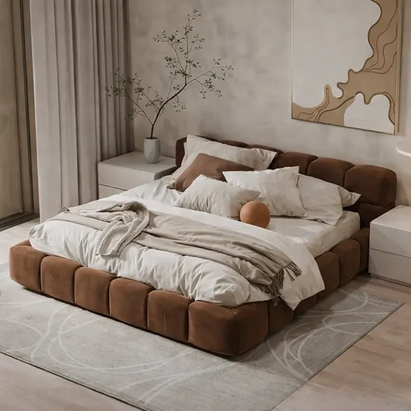 سرير نوم على تصميم أرضي