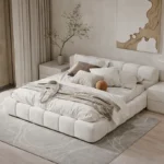 سرير نوم على تصميم أرضي