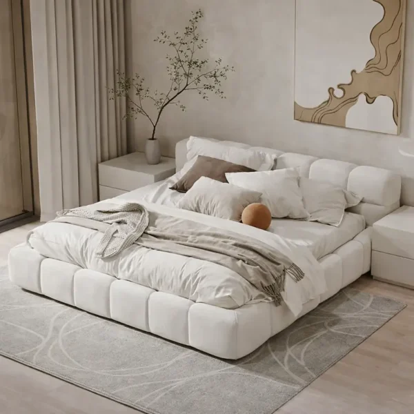 سرير نوم على تصميم أرضي