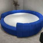 سرير غرفة نوم بتصميم دائري