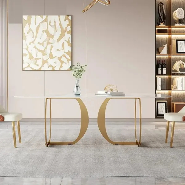 طاولة طعام فاخرة مودرن مع كراسي شيك