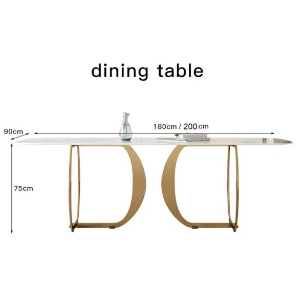 طاولة طعام فاخرة مودرن مع كراسي شيك