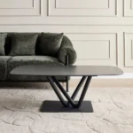 طاولة قهوة بسطح سيراميك بتصميم أولبيا