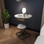 ⁦طاولة جانبية عصرية بطابقين⁩ - الصورة ⁦2⁩