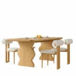 طاولة طعام رخام مع كراسي