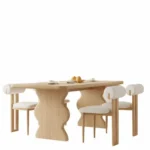 طاولة طعام رخام مع كراسي