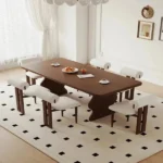 طاولة طعام رخام مع كراسي