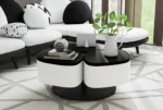طاولة قهوة وطاولة تلفاز بتصميم راقي