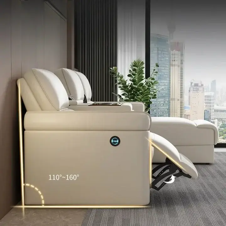 طقم كنب استرخاء جلد