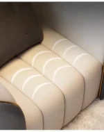 ⁦طقم كنب جلد فاخر من تصميم فاخر⁩ - الصورة ⁦6⁩