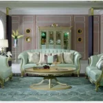 كنب مودرن بتطريز يدوي